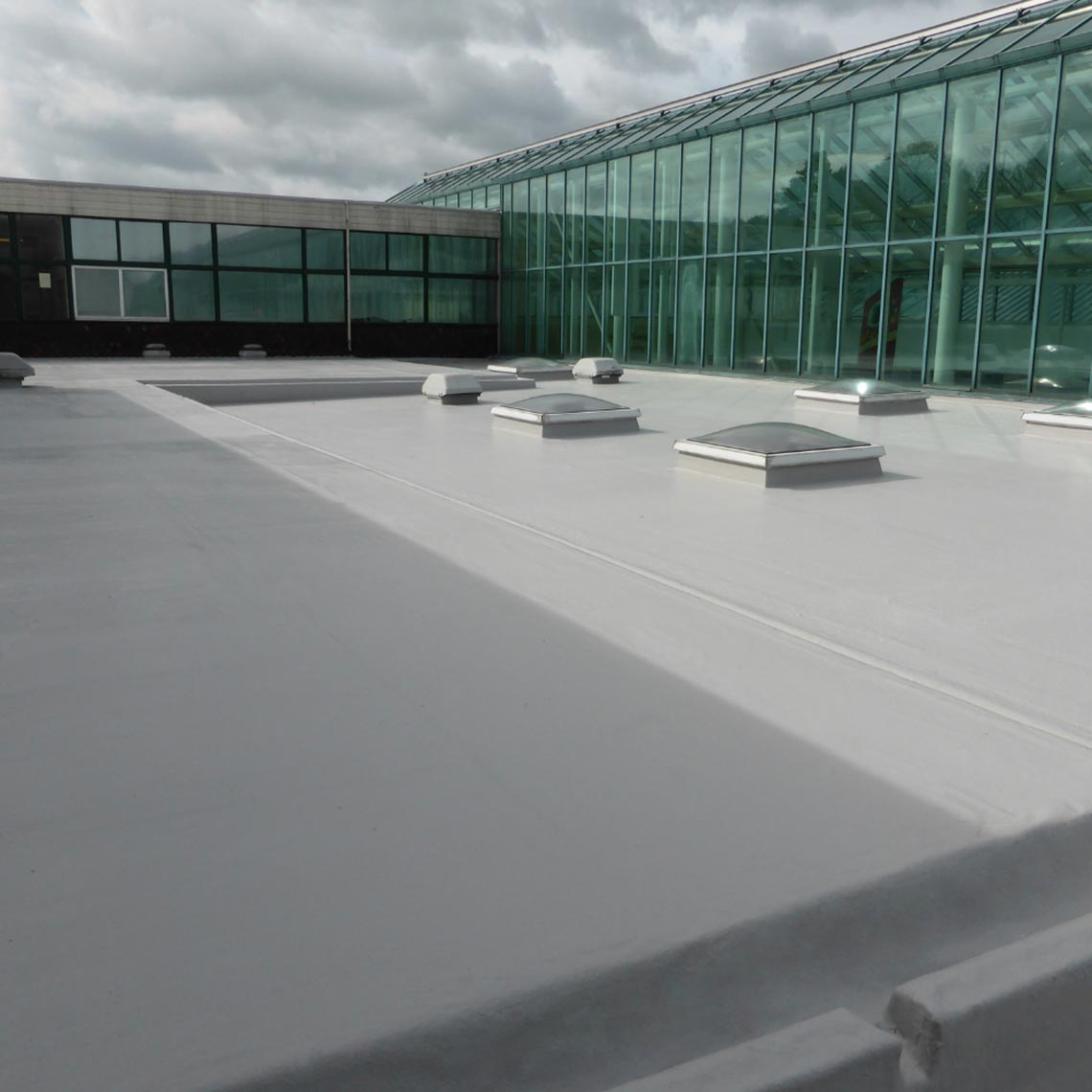 commercial-roof commercial roof that has been waterproofed